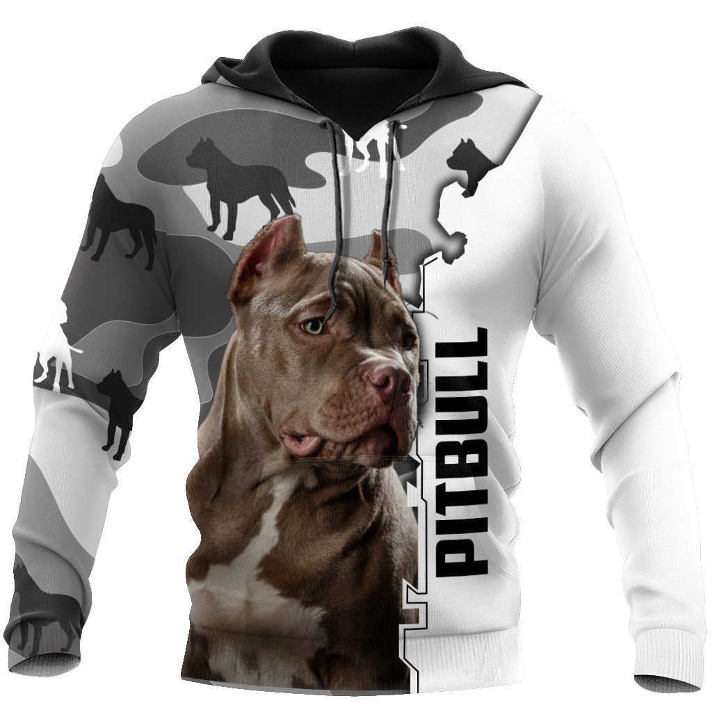 Pitbull Dog 3D All Over Printed Shirt & Short For Men And Women Pl