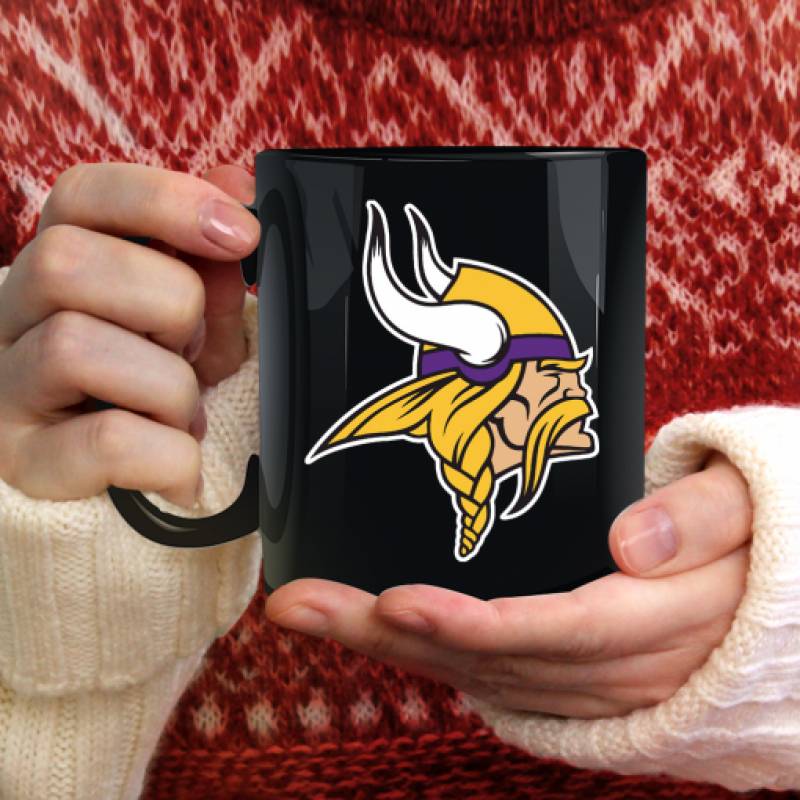 Minnesota Vikings Black Mug