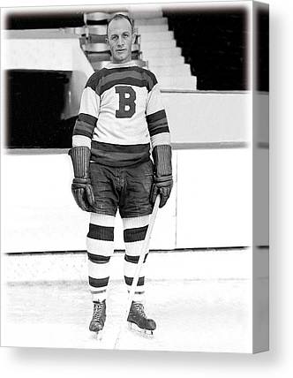 Eddie Shore Hockey Legend Boston Bruins Canvas Print