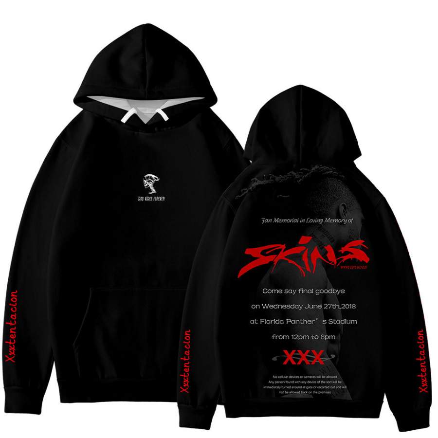 Xxxtentacion Hoodie Unisex Fashion Hip Hop Rip Sweatshirt