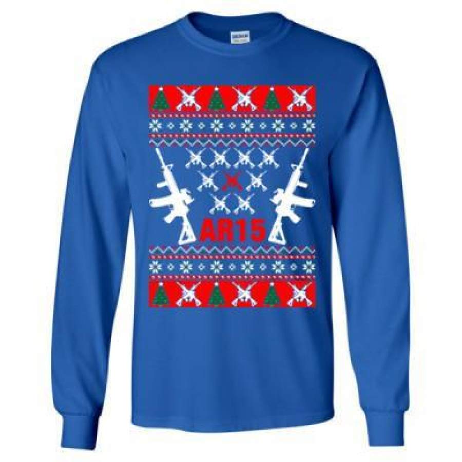 AGR AR15 Ugly Christmas Sweater Gift – Long Sleeve T-Shirt