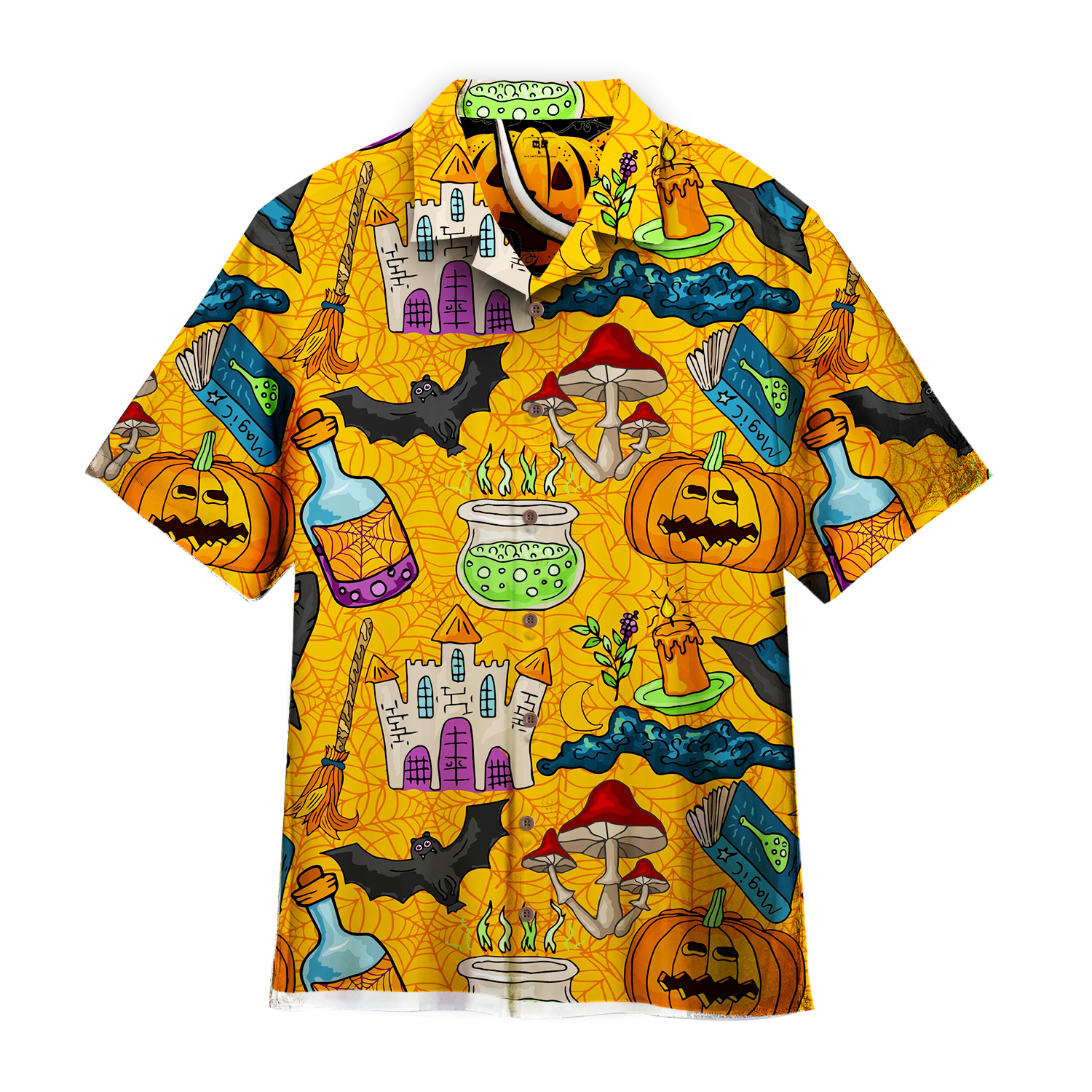 The Witchs Castle Halloween Hawaii Shirt For Men And Women Ha15027