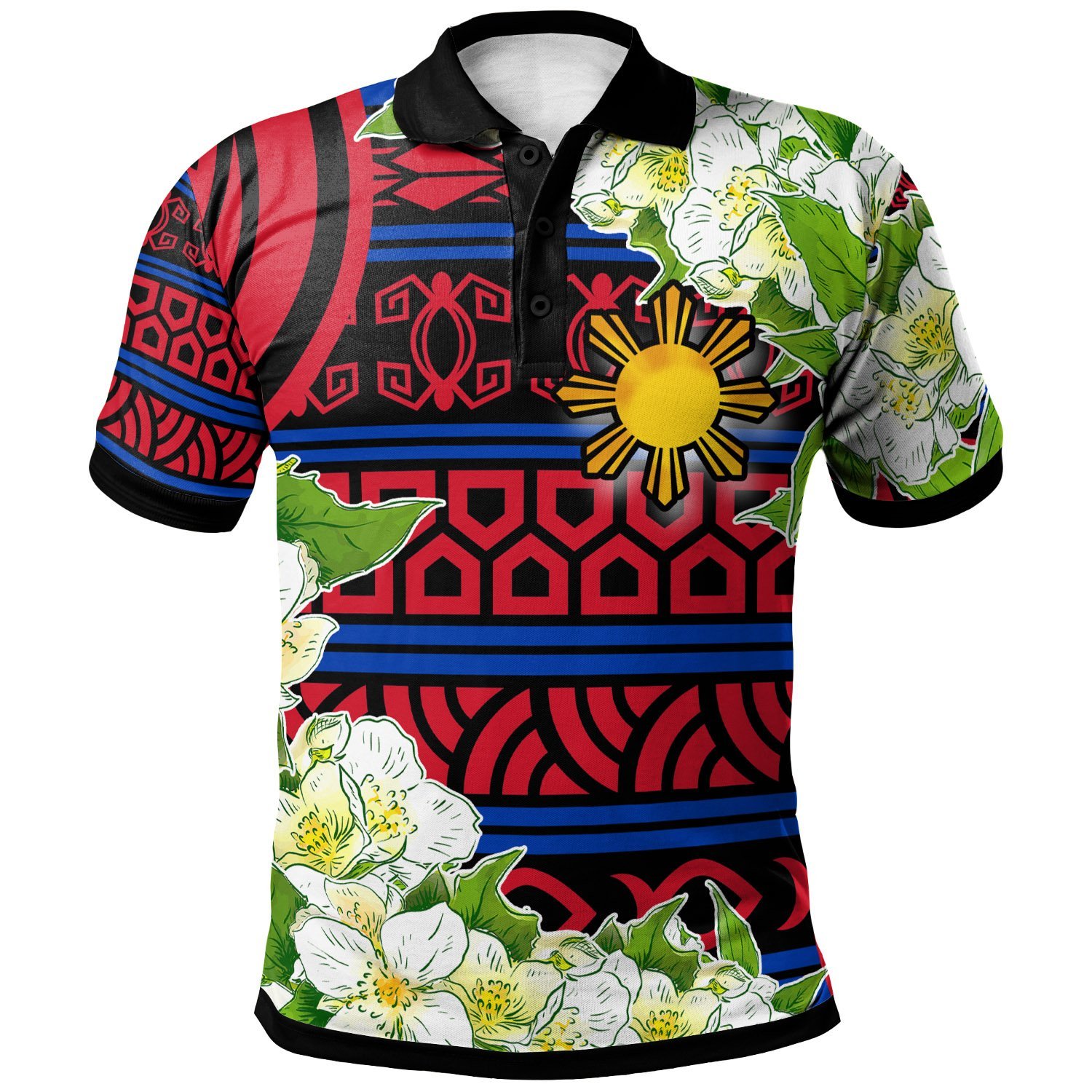 Philippines Polo Shirt – Jasmine Flower Style – BN01