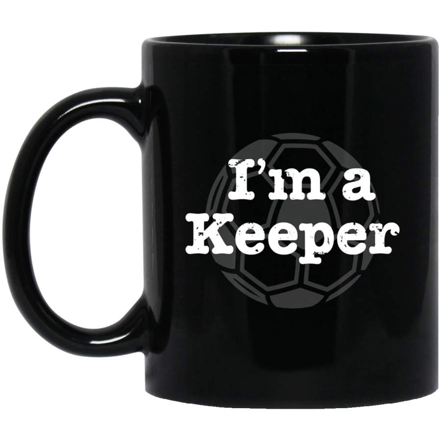 Funny Soccer I’m A Keeper Vintage Distressed Coffee Mug