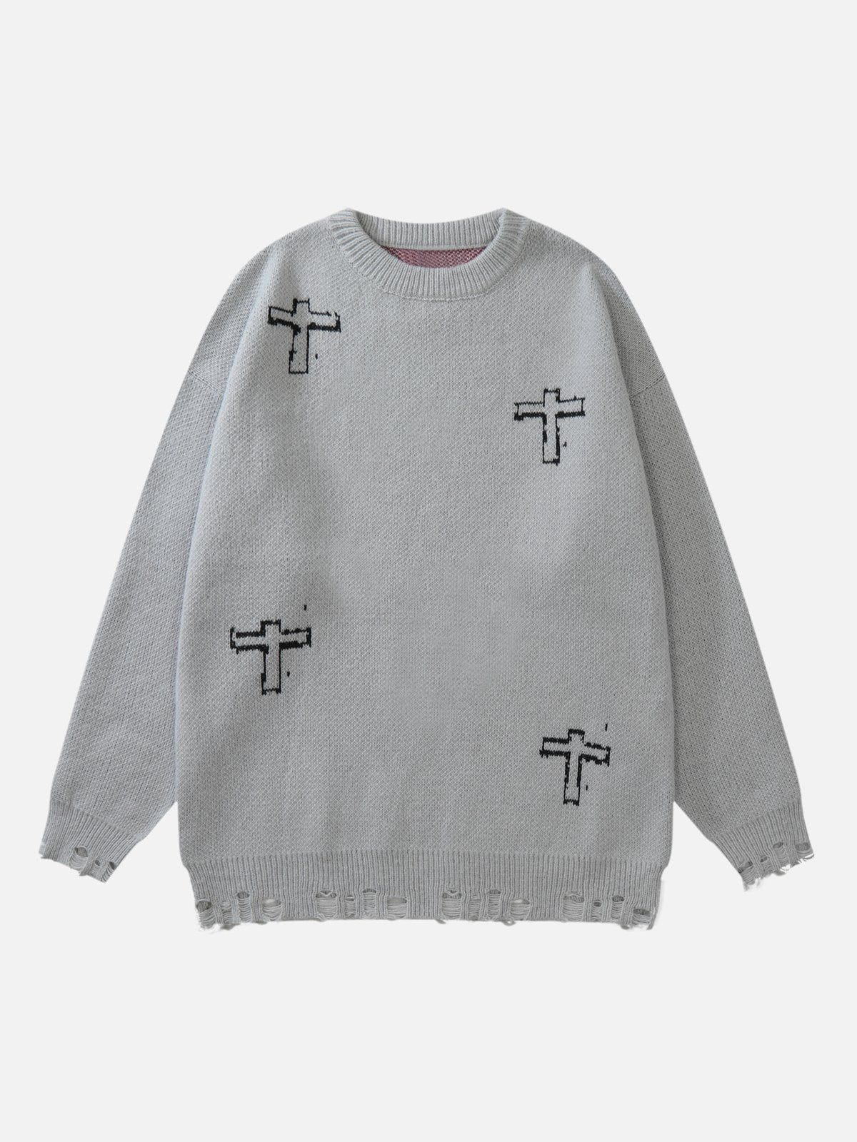 Talishko™ – “Cross & Lie” Graphic Sweater