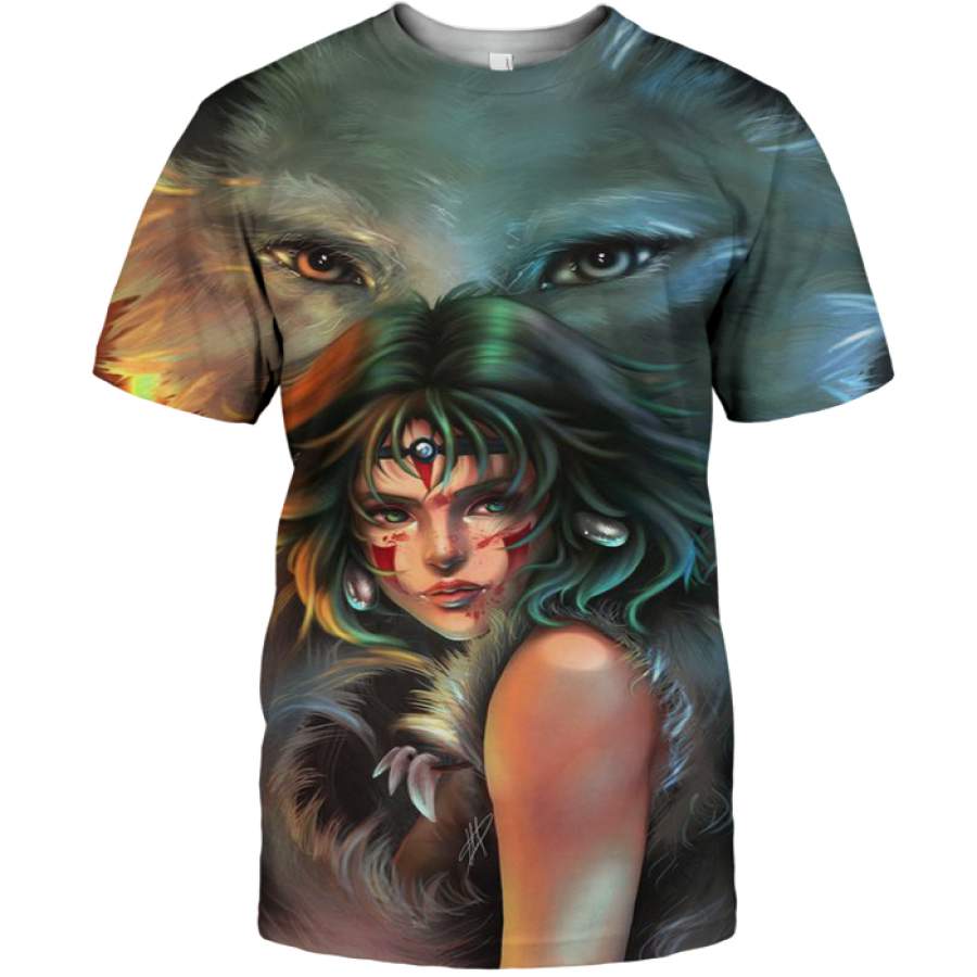 3D All Over Print Mononoke 08 Shirt