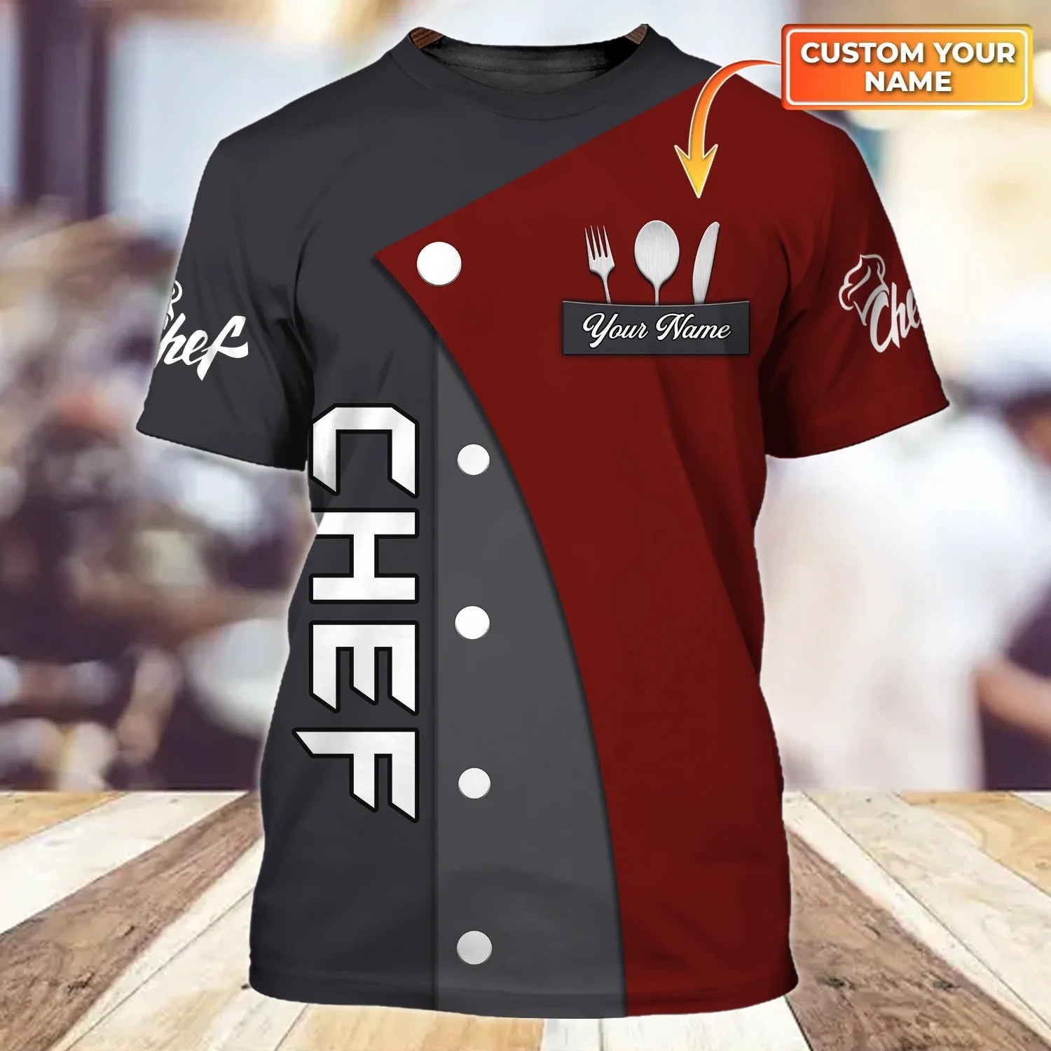 Personalized Chef Cook Shirt, Cooking Lover T Shirt, Best Gift For A Master Chef