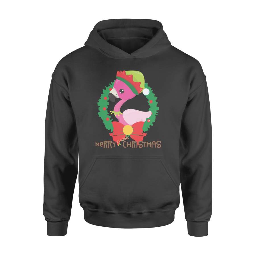 Christmas Gift Have Duck In A Christmas Ring Wear Crown In The Head Holly Leaf And Red Bow – Standard Hoodie