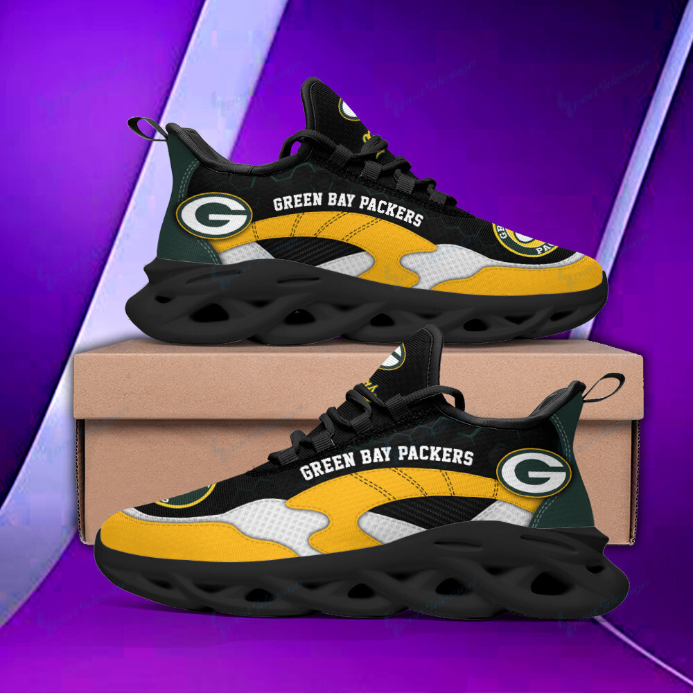 Green Bay Packers Yezy Running Sneakers Bb297