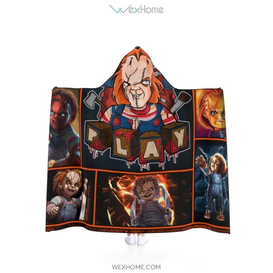 Chucky Horror Movies Hooded Blanket Amazing Halloween Gift W0920