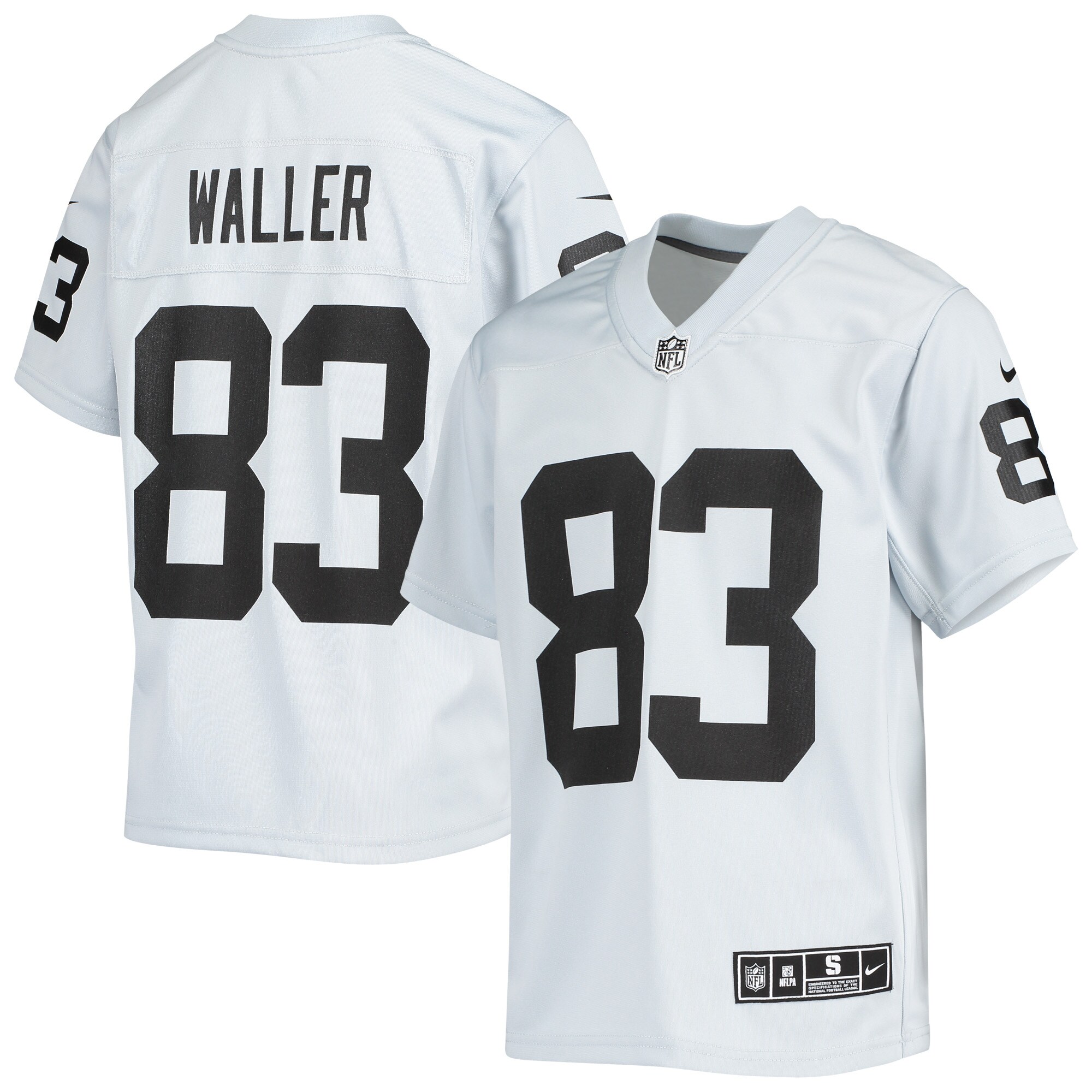 Youth Las Vegas Raiders Darren Waller Silver Inverted Team Game Jersey