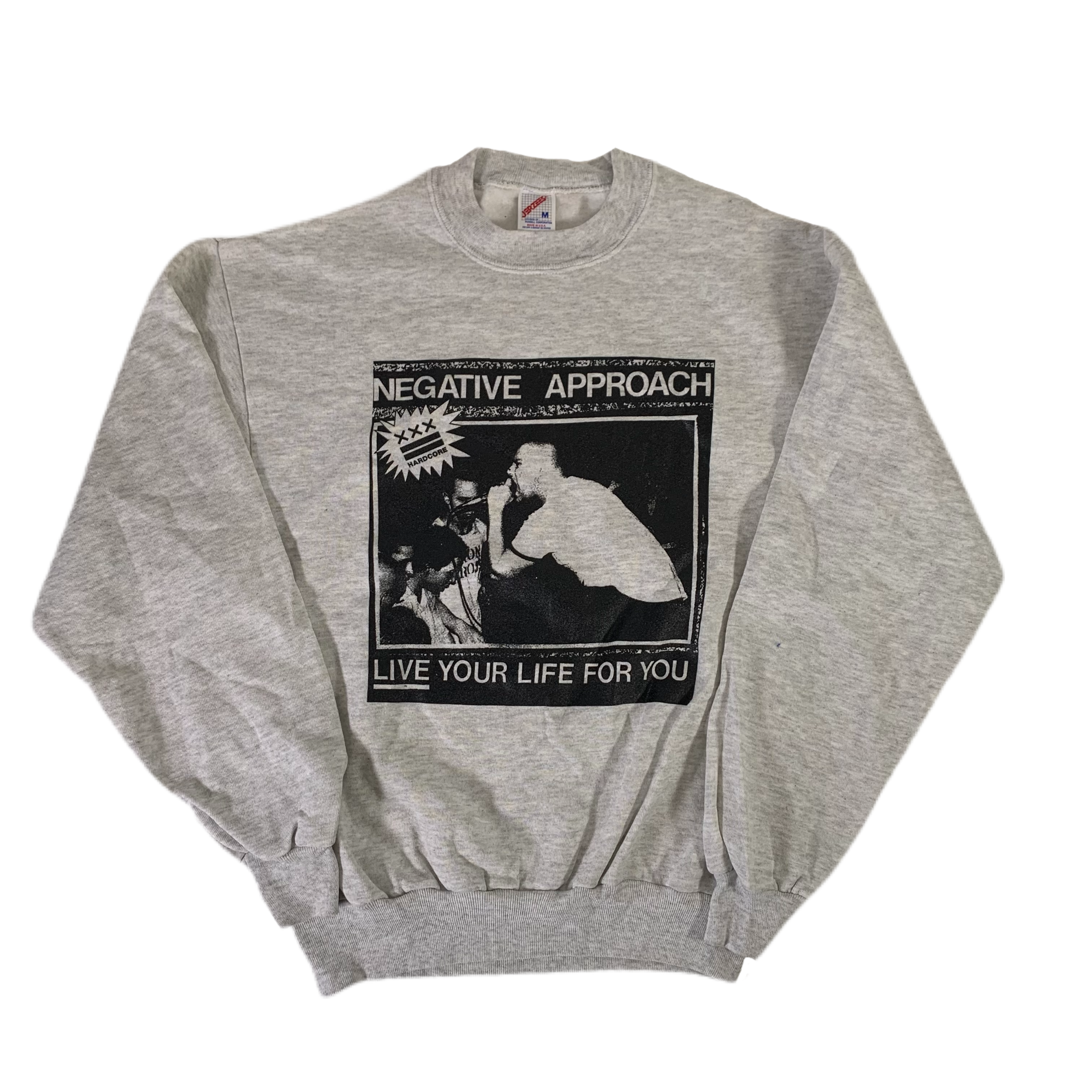 Vintage Negative Approach “Live Your Life For You” Crewneck Sweatshirt