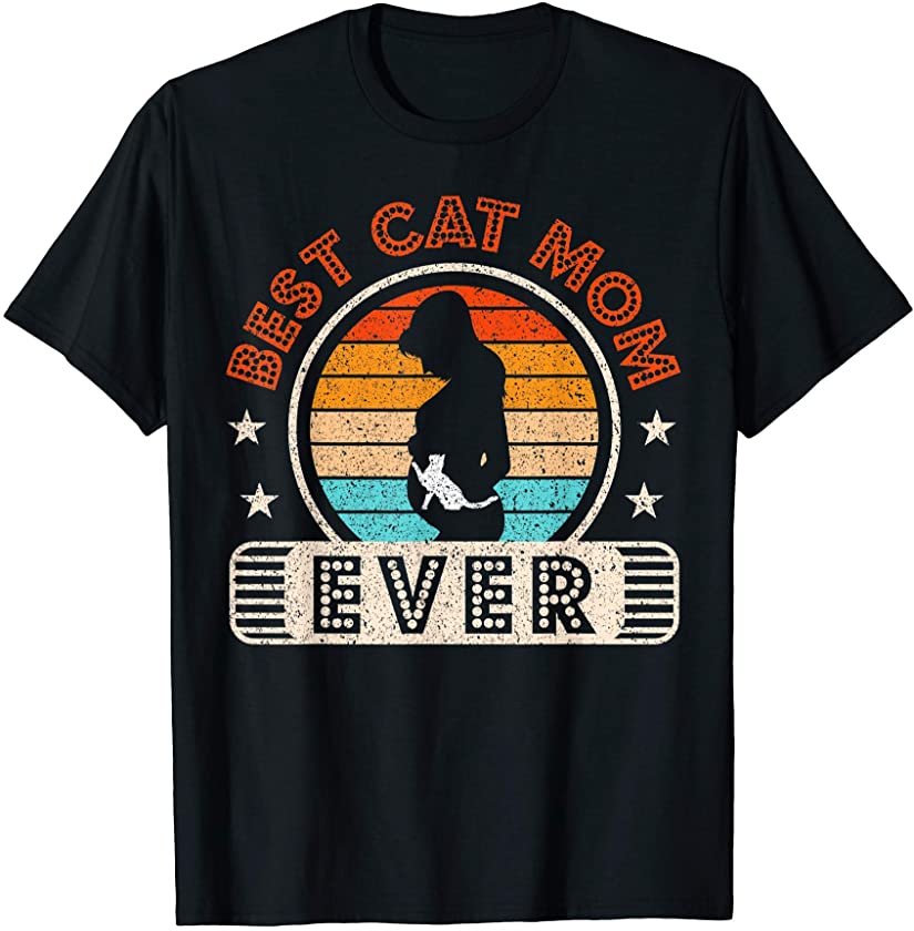 Best Cat Mom Ever Mother’s Day Kitten Claw Breed Meow Cat T-Shirt