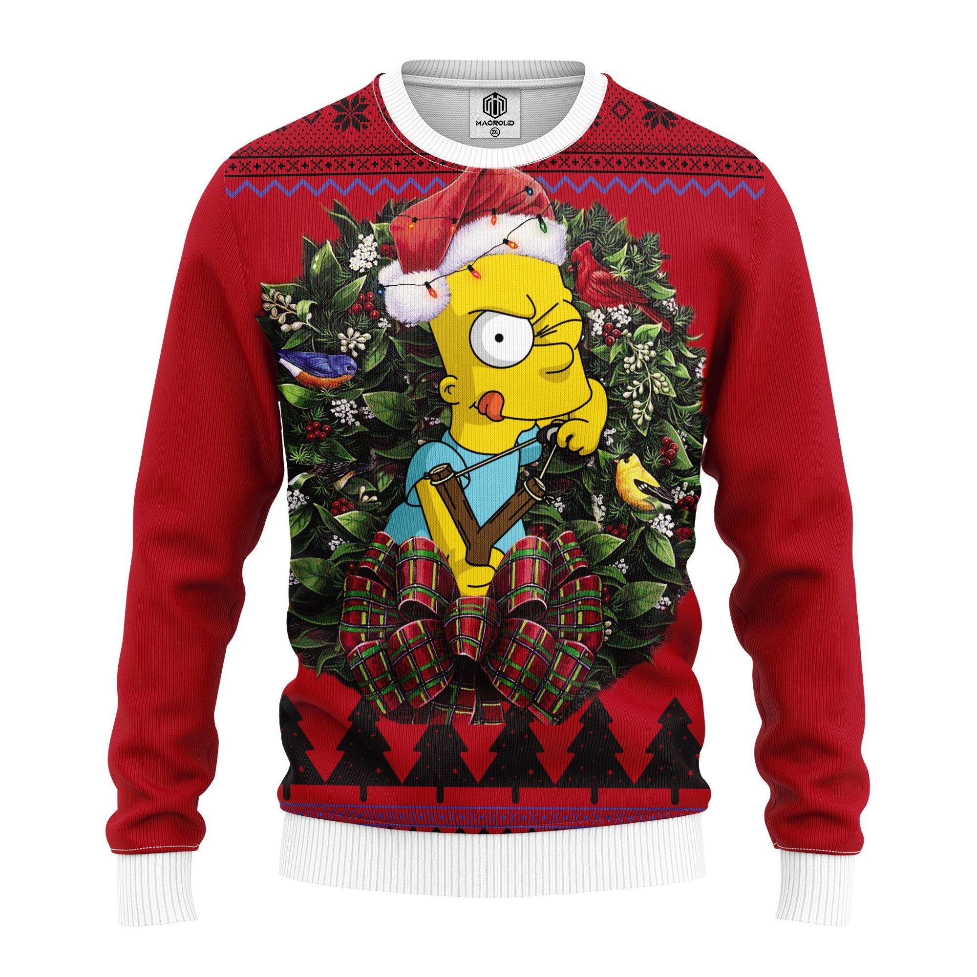 Bart Simpson Playing Noel Mc Ugly Christmas Sweater – thanksgiving gift