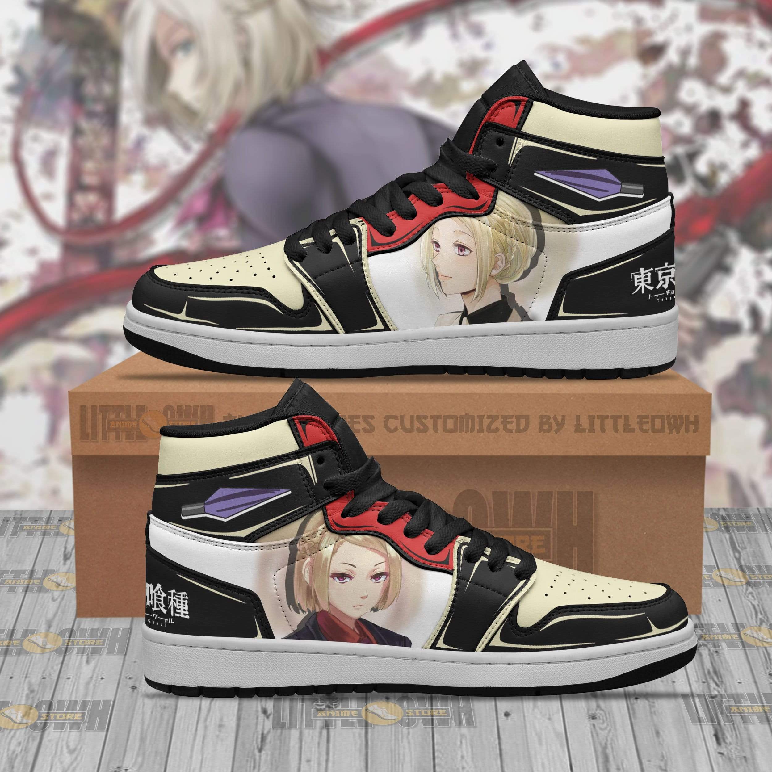 Akira Mado Jd Sneakers Custom Tokyo Ghoul Anime Shoes