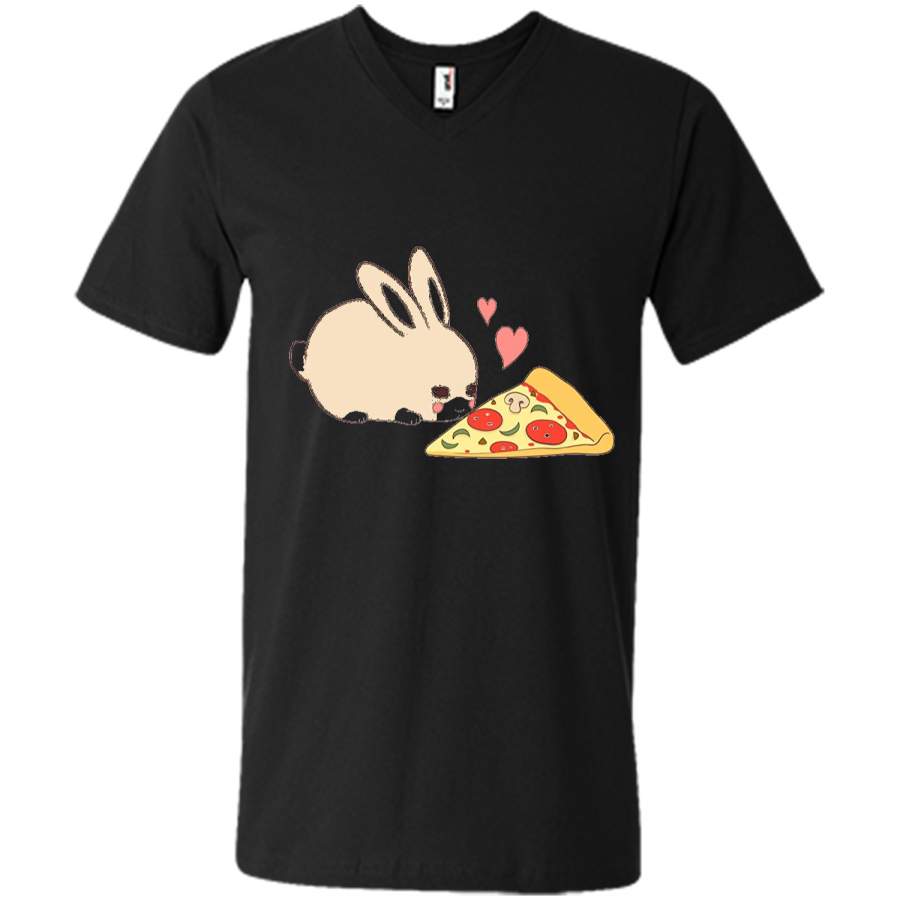 Cute Bunny Shirt: Kawaii Rabbit Pizza Hearts T-shirt