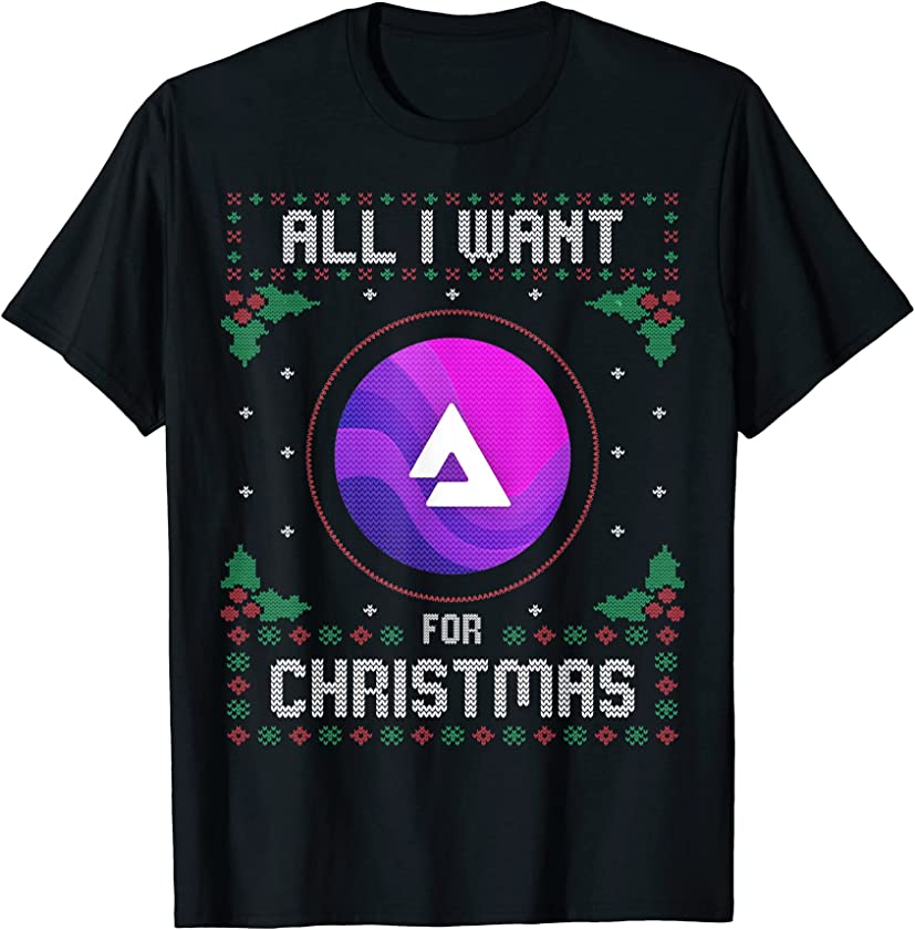 Audius Ugly Christmas Sweater, All I Want For Xmas T-Shirt