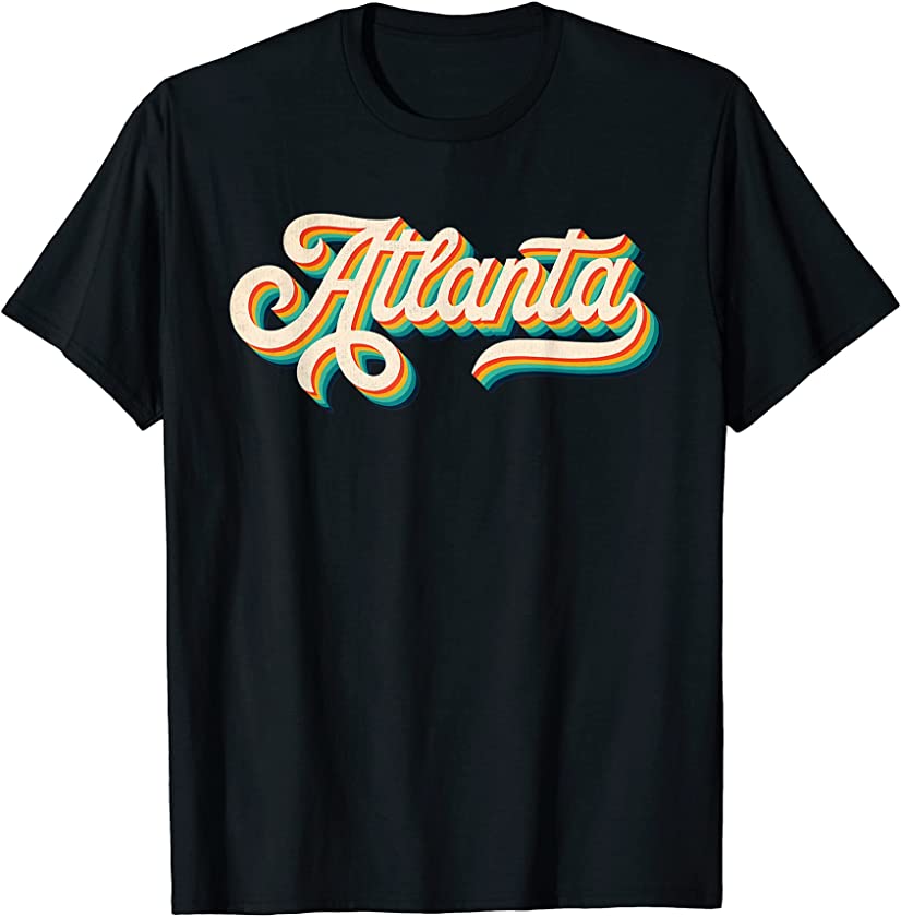 70s Vintage Retro Atlanta Georgia Throwback USA Souvenir T-Shirt