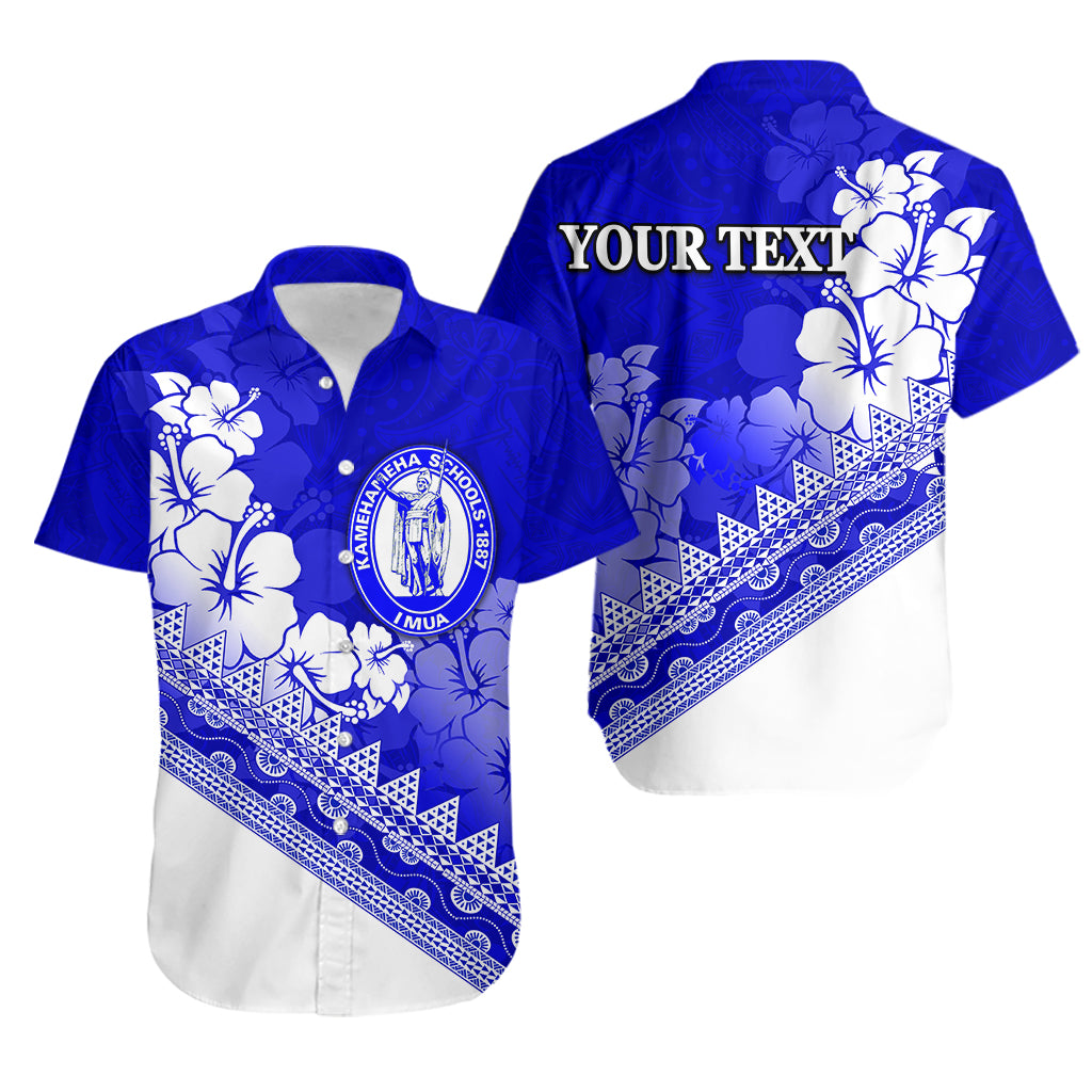 (Custom Personalised)Kamehameha Schools Hawaiian Shirt Hibiscus Lt6