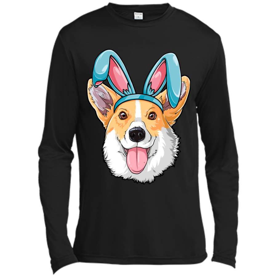 Easter Bunny Corgi T shirt Dog Boys Girl Kids Men Women Tee Long Sleeve Moisture Absorbing Shirt