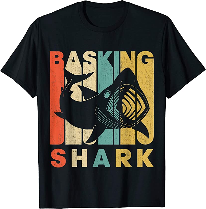 Vintage Retro Basking Shark Silhouette T-Shirt