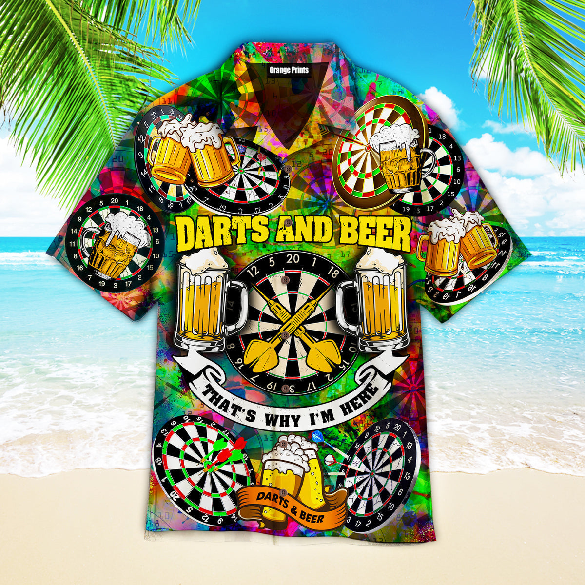 Darts And Beer Why Here Aloha Hawaii Shirts For Men Women Ha91331