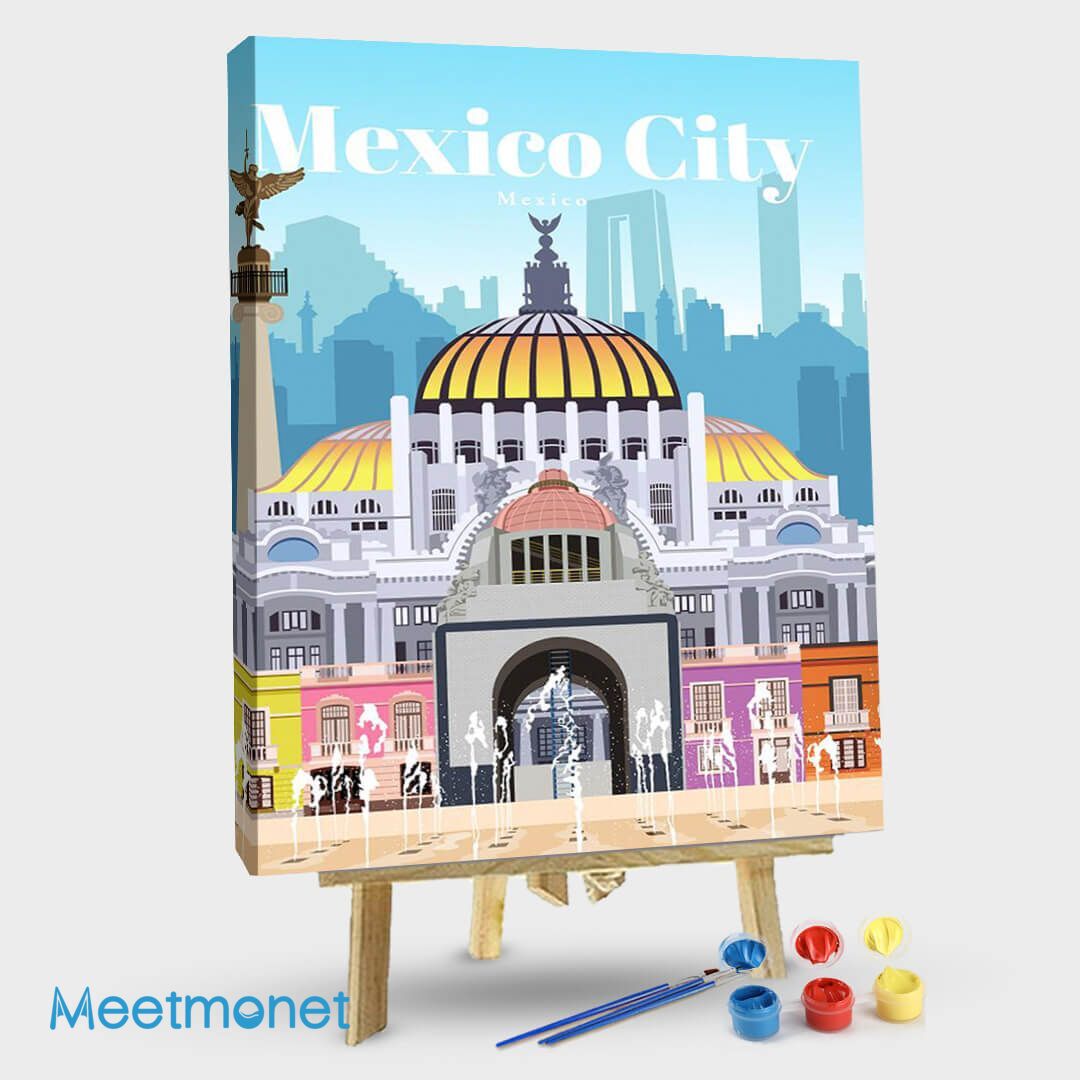 Mexico City Travel Poster Poster Art Design   E3f2f8e63db00ec085d4d0069229b381 