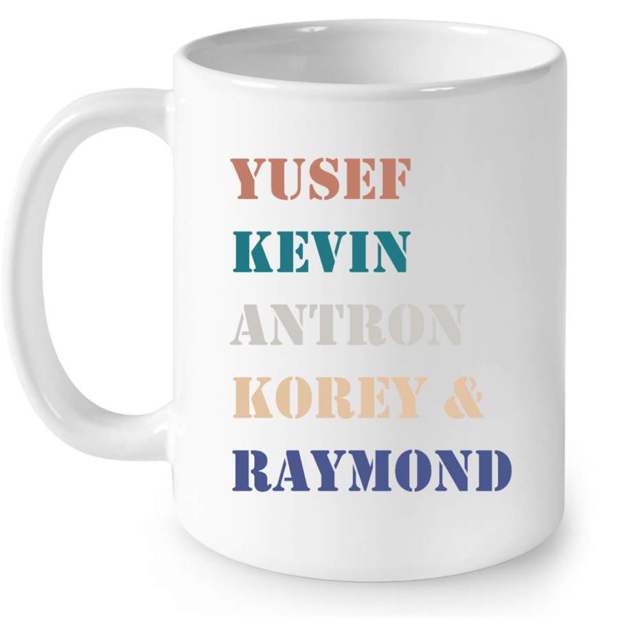 Yusef Kevin Antron Korey And Raymond, Classic Vintage – Full-Wrap Coffee White Mug