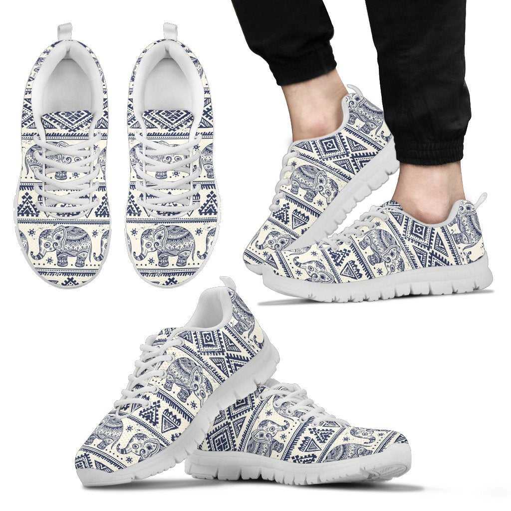 Baby Elephant Aztec Men Sneakers