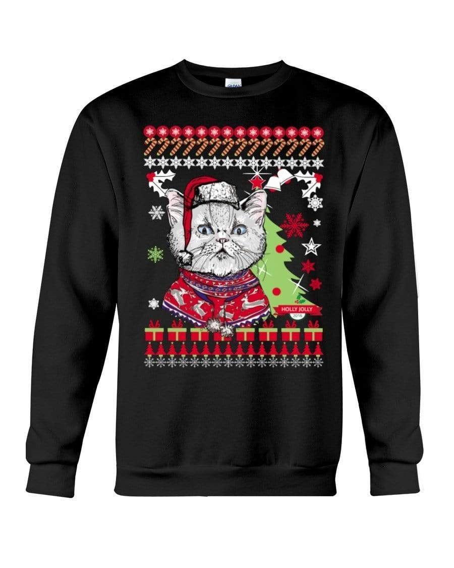 Cat Lovers Crewneck Sweatshirt – Unisex – Sizes Small to 5XL Ugly Christmas Sweater