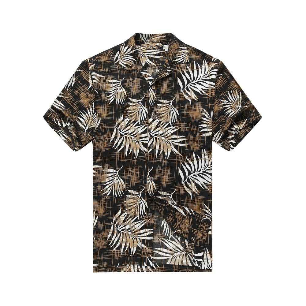 Leaves Black Nice Design Hawaii Shirt Ha20512