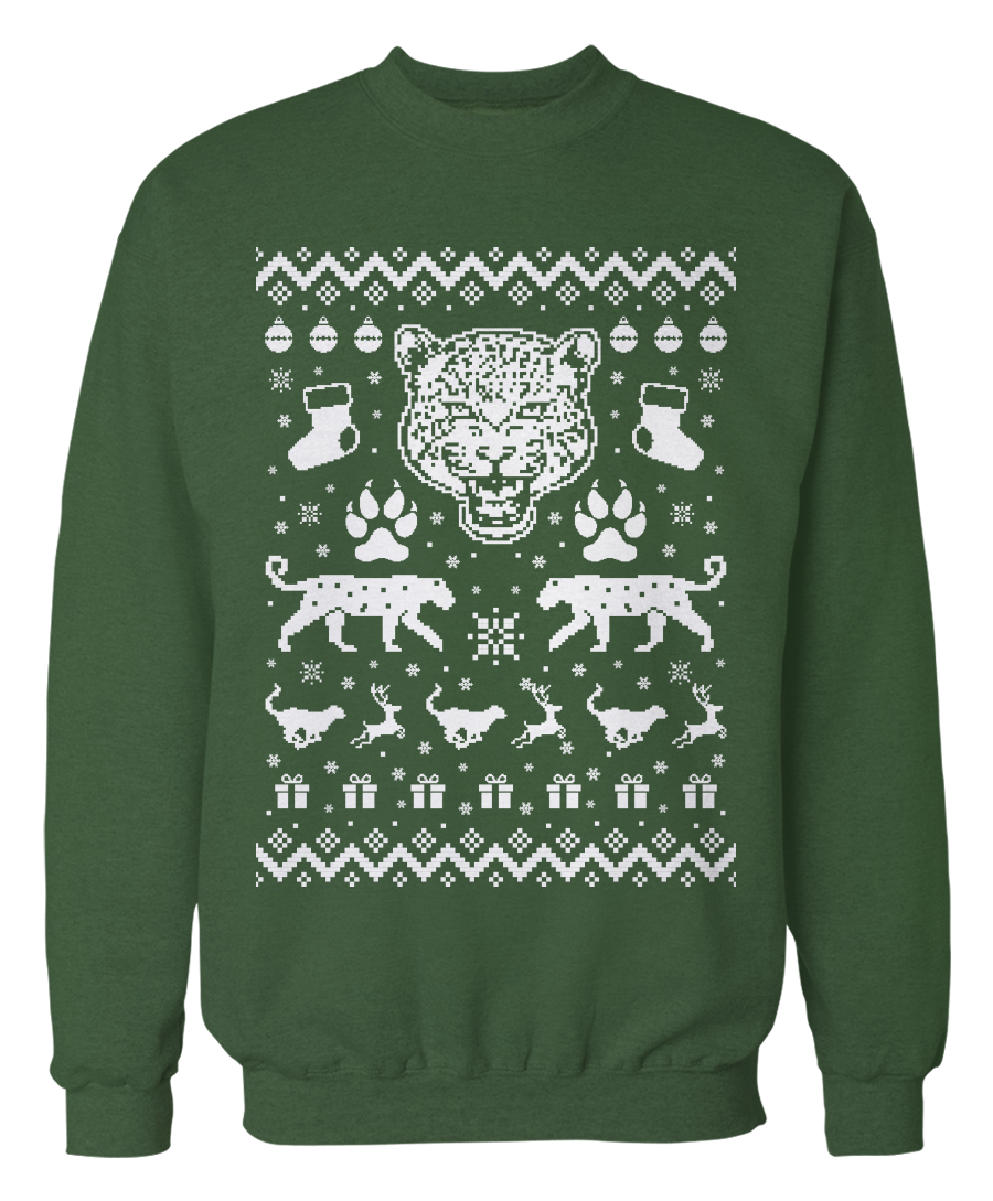 Ugly Snow Leopard Sweater – Holiday Apparel