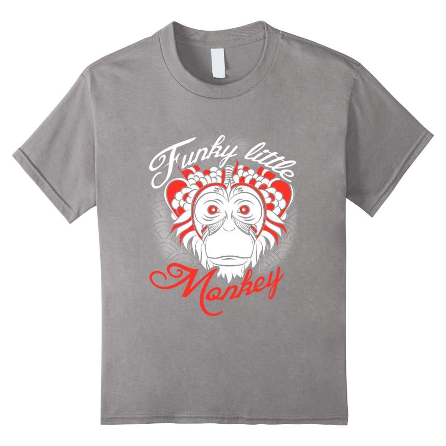 Monkey Animals Funky Little Monkey T-Shirt