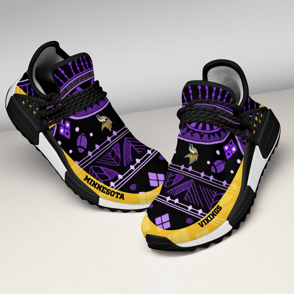 Amazing Pattern Human Race Minnesota Vikings Shoes For Fans