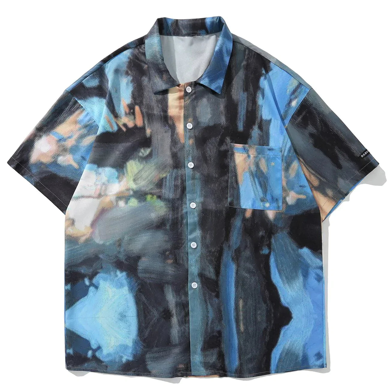 Talishko™ – Oil Painting Print Short-Sleeved Shirt