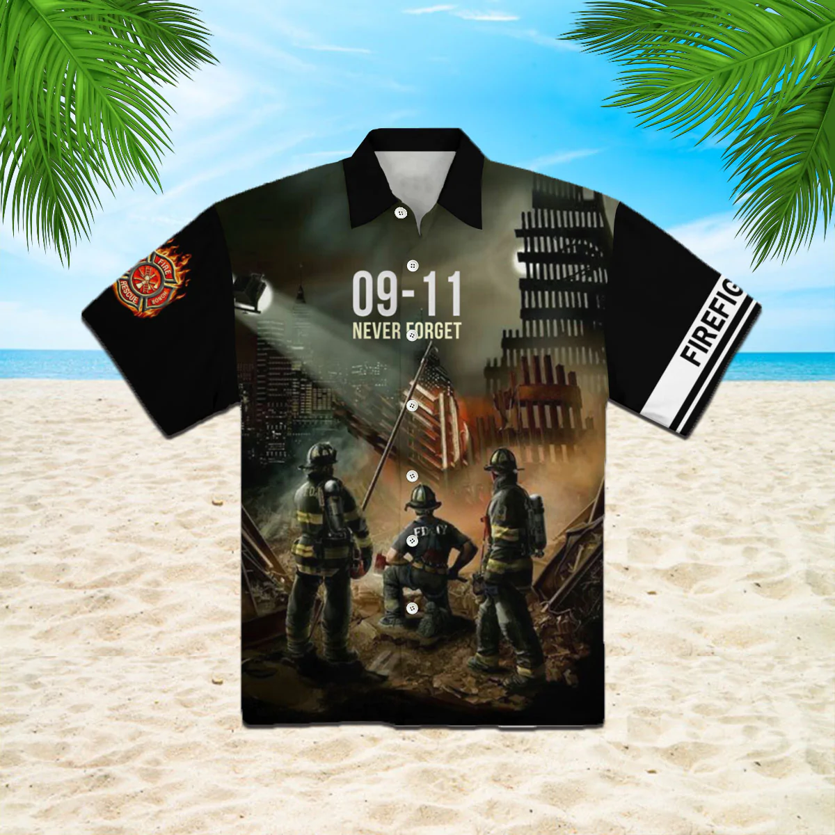 Firefighter Never Forget Hawaii 21 Years Patriot Day Shirt Ha111811