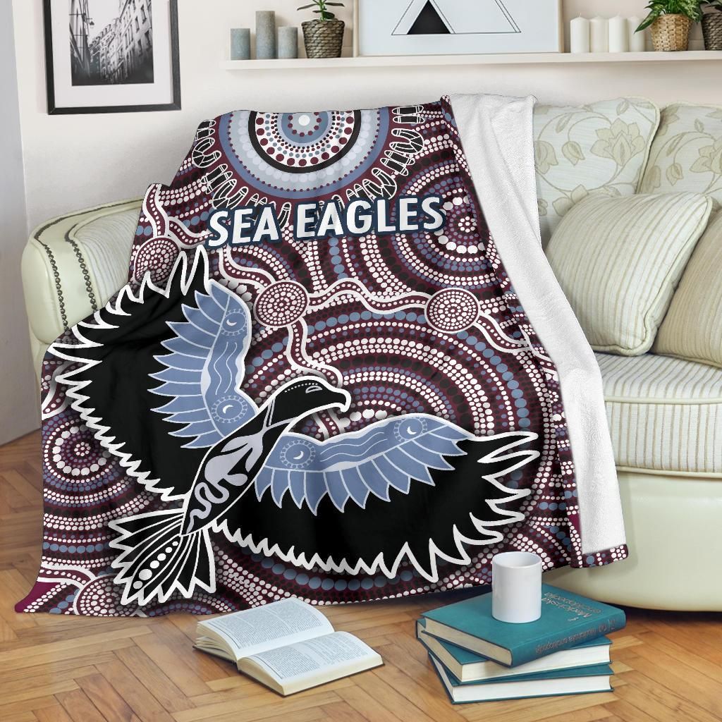 Warringah Premium Blanket Sea Eagles Indigenous K8