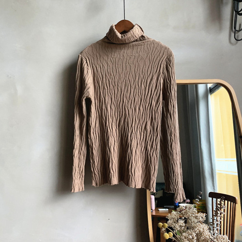 2021 Winter Clothes Women Slim-Fit Long-Sleeved Knitted Pullover Solid Women’s Turtleneck Fashion Modal Sweater Women 11605 alx