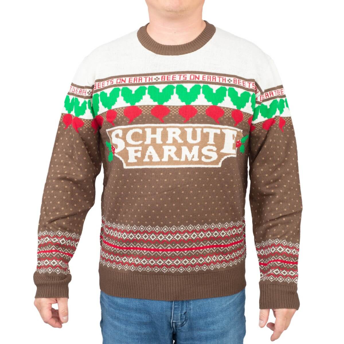 The Office Dwight Schrute Farms Beets Ugly Christmas Sweater