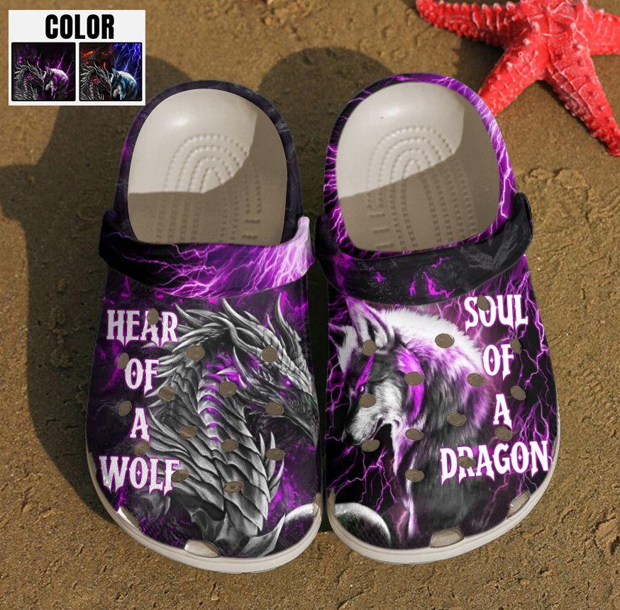 Dragon Personalized Clog, Custom Name, Text, Color, Number Fashion Style For Women, Men, Kid, Print 3D Immortal Song