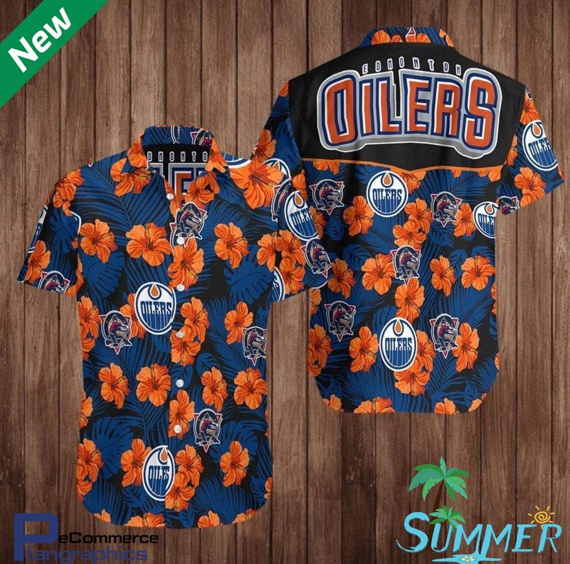 Edmonton Oilers Aloha Shirt Hawaiian Aloha Shirt Hawaiian Shorts Beach Short Shirt