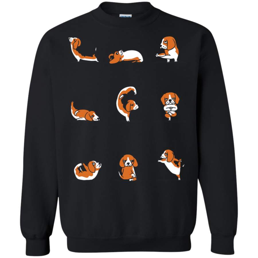 AGR Beagle Practicing Yoga For Dog Lovers Sweatshirt