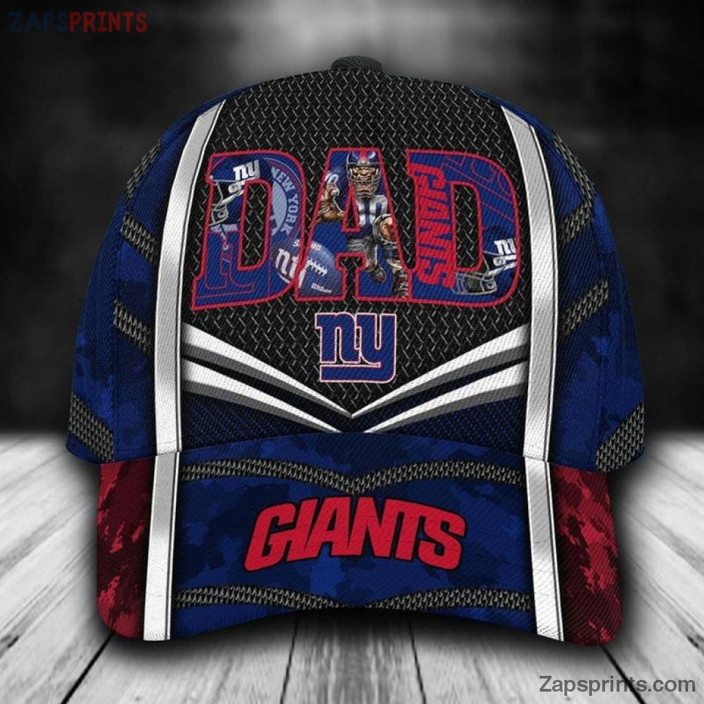 New York Giants Dad 3D Classic Cap Gift For Fan Football Lovers