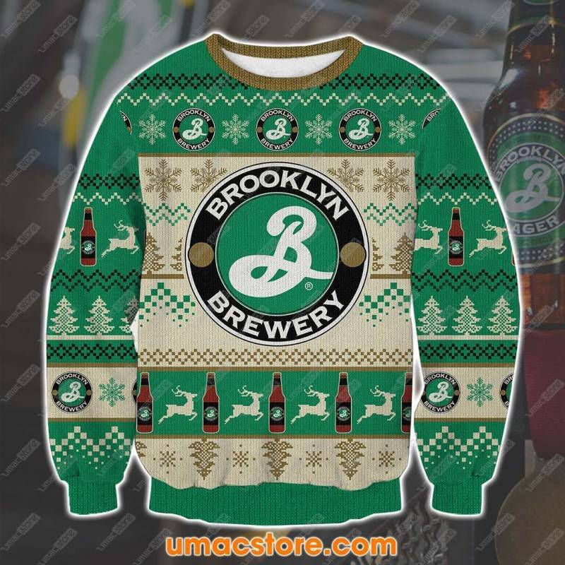 Brooklyn Lager V1 3D Print Ugly Christmas Sweatshirt