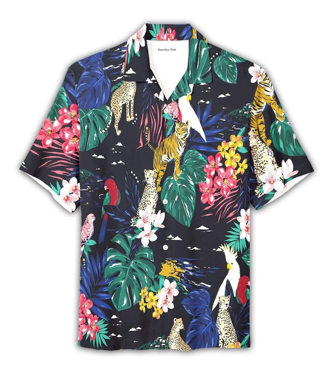 Buy Tropical Forest Tiger Unisex Hawaiian Shirts DH