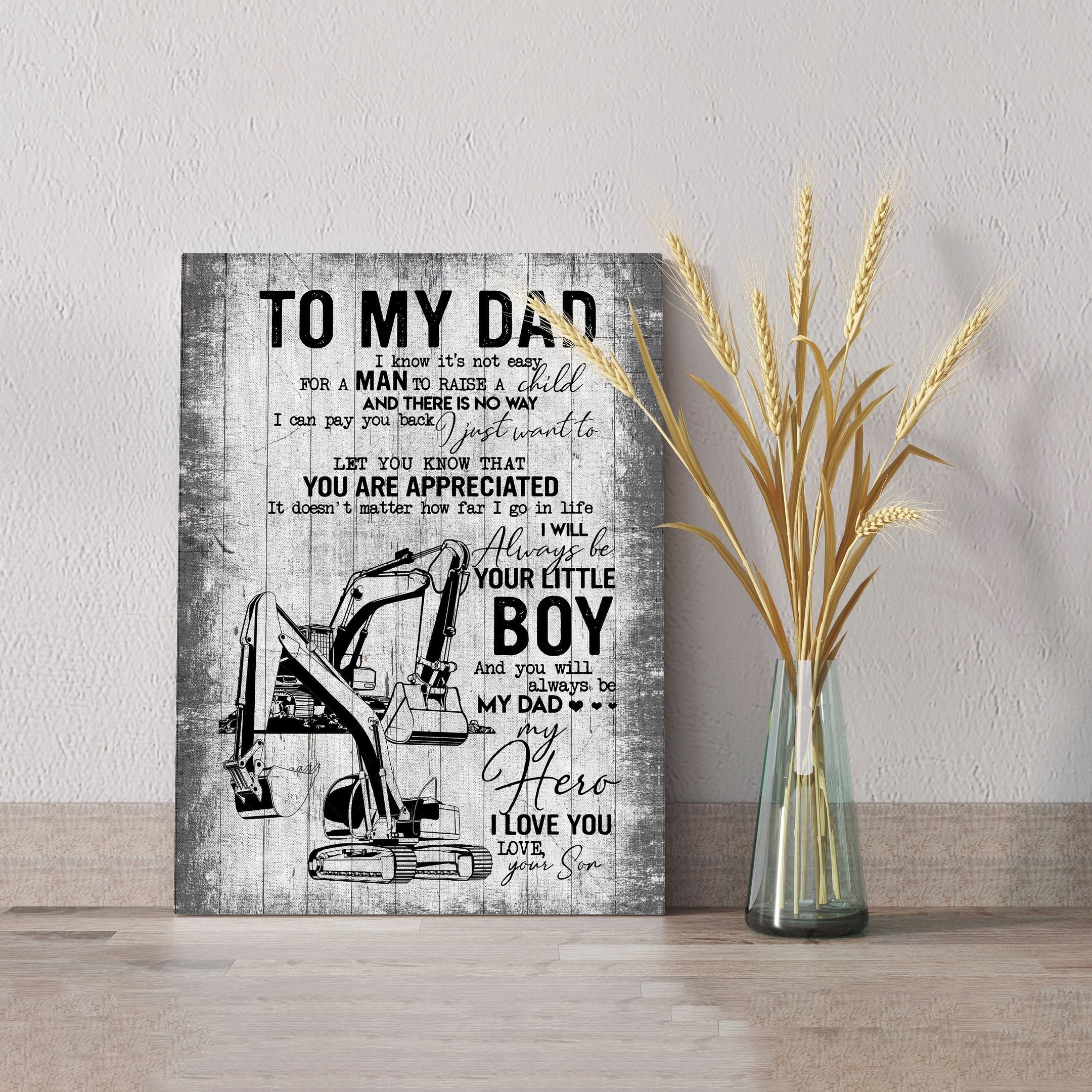 To My Dad Canvas, You Are Appreciated Canvas, From Your Son To Dad Canvas, Family Canvas – Canvas Prints, Gift Canvas
