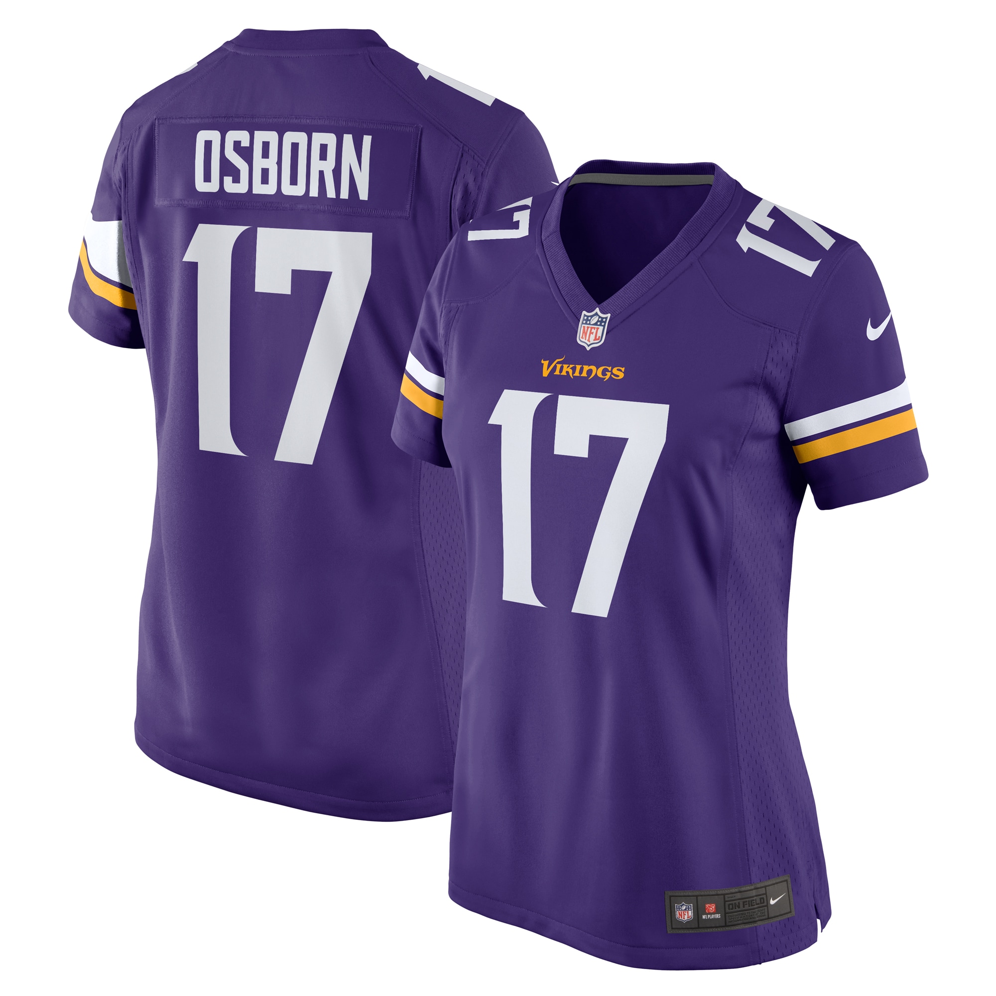 Women’s Minnesota Vikings K.J. Osborn Purple Game Jersey