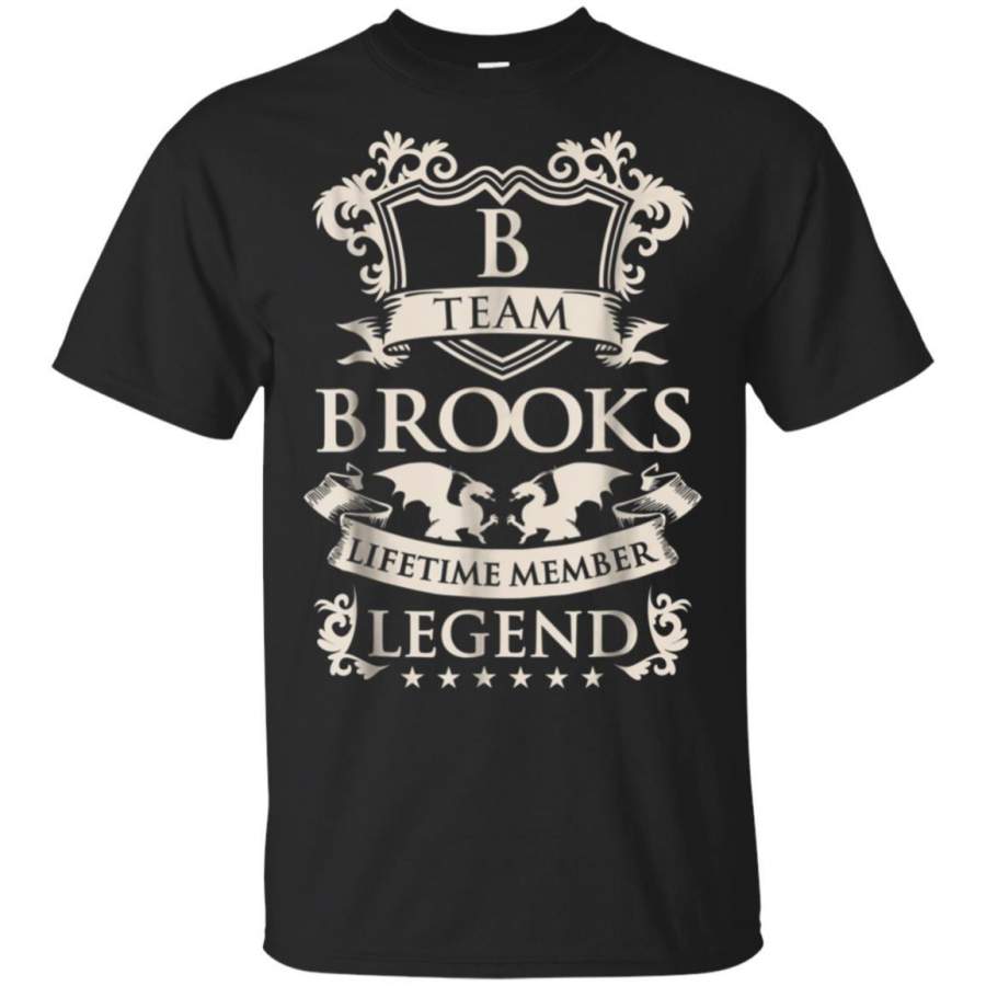 Team BROOKS Last Name Gifts Vintage Legend Family T-shirt