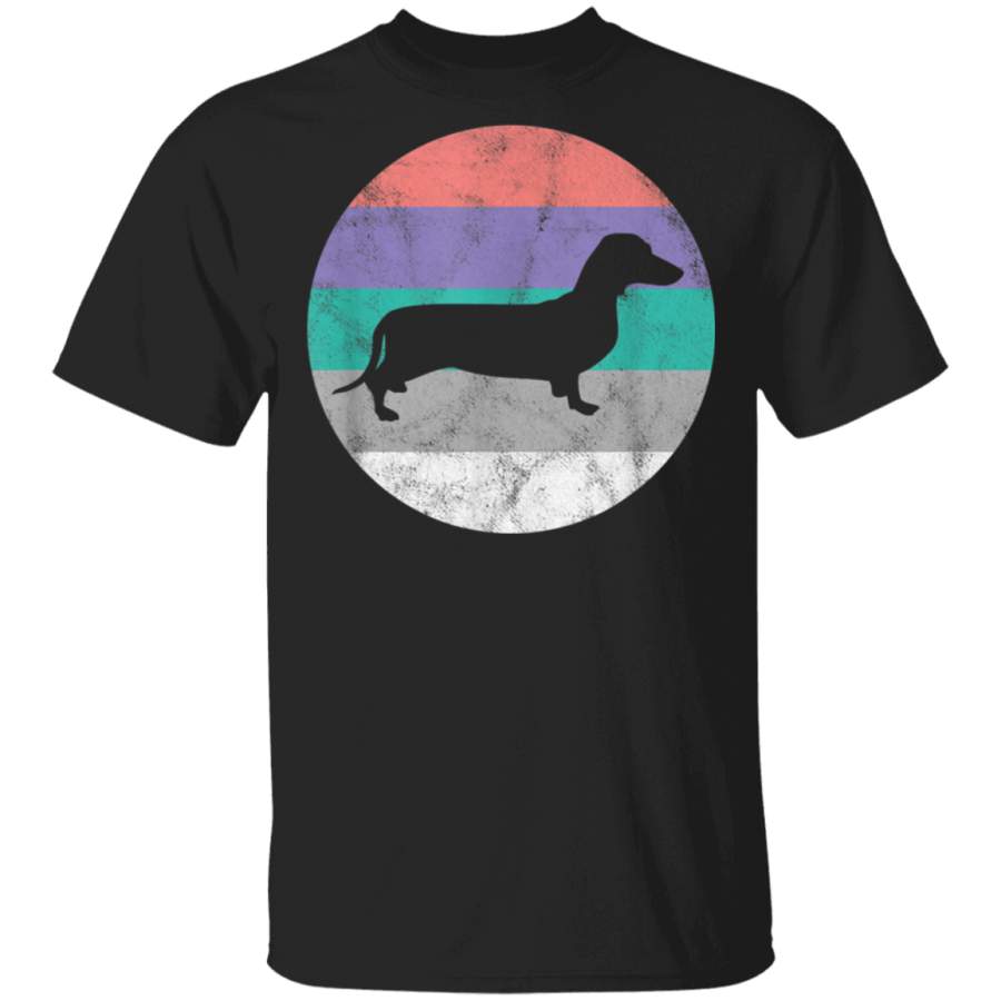 Dachshund Gift Shirt For Women  Girls Retro Cute