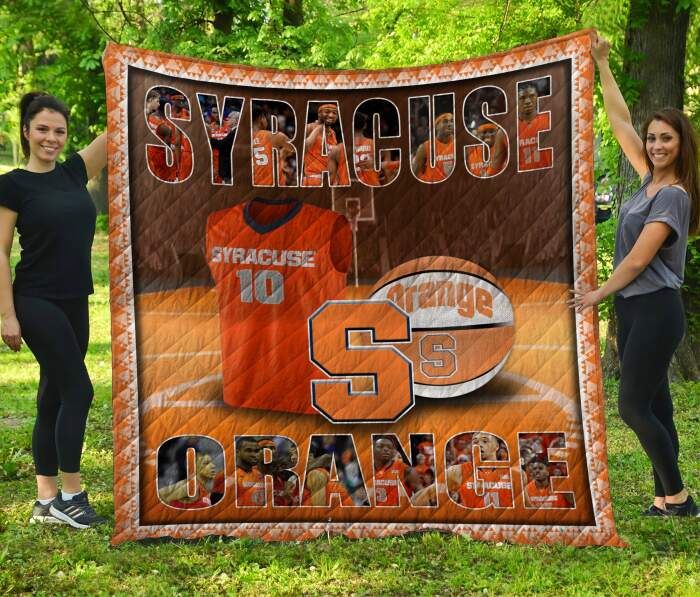 Syracuse Orange Football 3D Quilt Blanket, Fleece Blanket